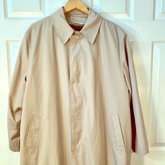 BROOKCRAFT TRENCH COAT w ZIPPERED COLD WEATHER LIN - Picture 1 of 10